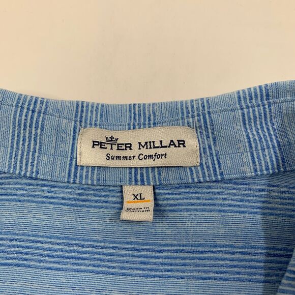 Peter Millar Shirt Mens Extra Large Breeze Evening Summer Comfort Droptail Polo - Picture 3 of 9